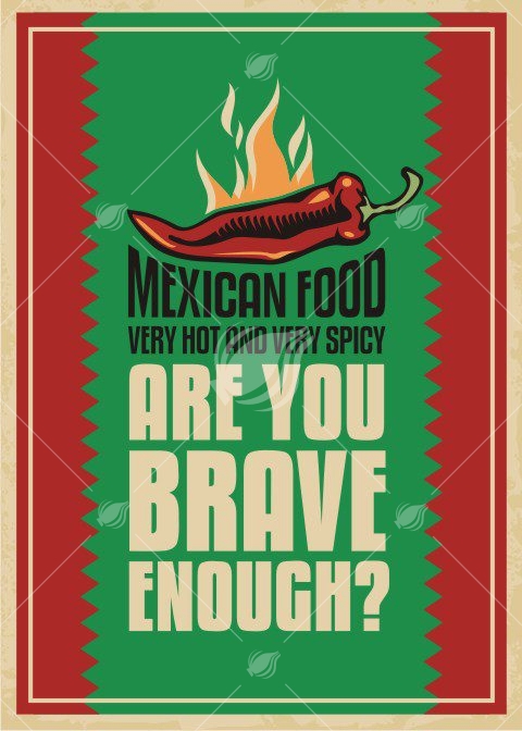 vintage mexican food posters