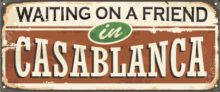 Casablanca vintage sign