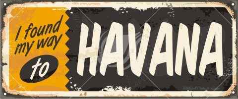 Havana retro sign